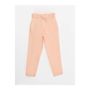 LC Waikiki Basic Poplin Girl's Trousers with Elastic Waist