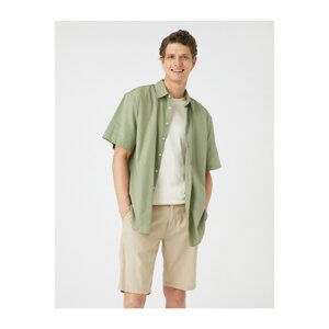 Koton Summer Shirt Short Sleeve Classic Collar Buttoned Cotton