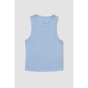 DEFACTO Crop Top Ribana Crew Neck Sleeveless Undershirt