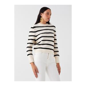 LC Waikiki Crew Neck Striped Long Sleeve Women's Knitwear Sweater