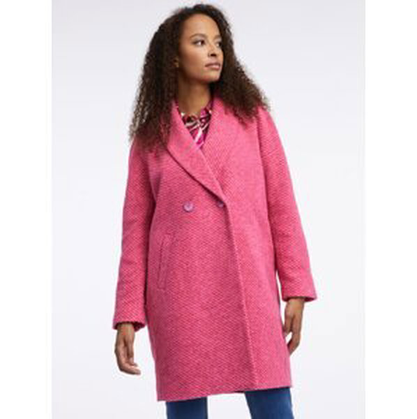 Orsay Dark pink coat with wool - Ladies