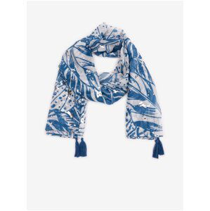 Orsay Blue-White Ladies Patterned Scarf - Women