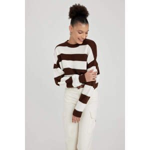 DEFACTO Oversize Fit Crew Neck Knitwear Pullover