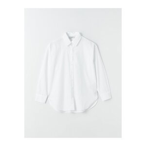 LC Waikiki Women's Plain Long Sleeve Poplin Shirt