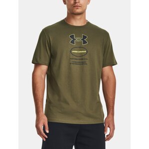 Under Armour T-Shirt UA M Branded GEL Stack SS-GRN - Men's