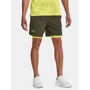 Under Armour Shorts UA LAUNCH 7'' 2-IN-1 SHORT-GRN - Men