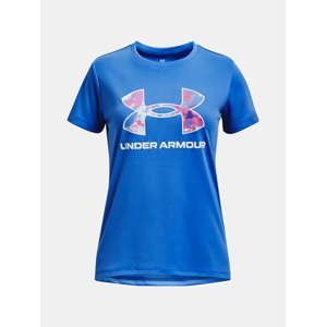 Under Armour T-Shirt UA Tech Print BL SSC-BLU - Girls