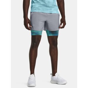 Under Armour Shorts UA LAUNCH 5'' 2-IN-1 SHORT-GRY - Men's