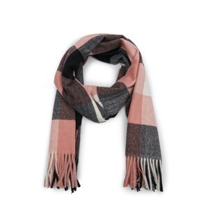 Orsay Black and Pink Women's Plaid Scarf - Women