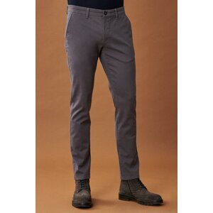 AC&Co / Altınyıldız Classics Men's Anthracite Slim Fit Slim Fit Cotton Flexible Chino Trousers.