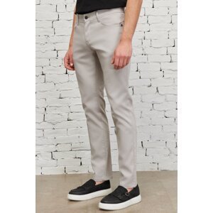 ALTINYILDIZ CLASSICS Men's Stone Slim Fit Slim Fit 5 Pocket Dobby Flexible Trousers