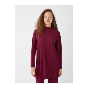 LC Waikiki Women's High Neck Straight Long Sleeve Oversize Tunic