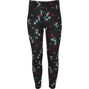 Girls' soft leggings AOP blackfloret