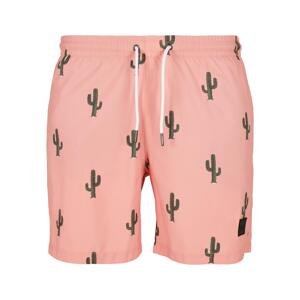 Pattern of swimming shorts cactus aop