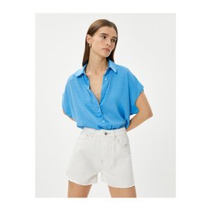 Koton Low-Sleeve Shirt with Buttons