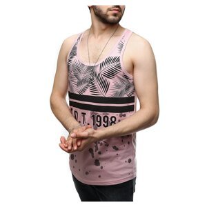 Madmext Leaf Patterned Pink Undershirt 2453