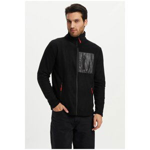 River Club Men's Black Fleece Anti-pilling Anti-Pilling Jacket