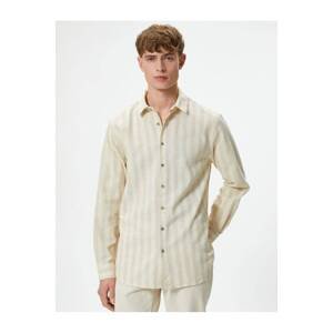 Koton Classic Collar Shirt Buttoned Long Sleeve Cotton