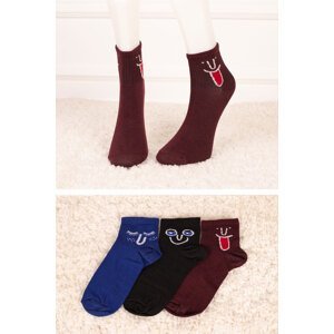armonika 3-Pack Women's Side Expression College Socks