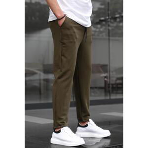 Madmext Khaki Basic Waffle Fabric Men's Trousers 6509