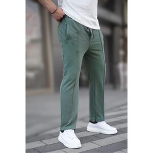 Madmext Khaki Men's Open Cuff Sweatpants 6515