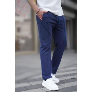 Madmext Navy Blue Open Leg Men's Sweatpants 6515