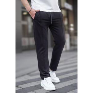 Madmext Men's Black Open Cuff Sweatpants 6515