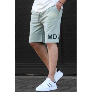 Madmext Men's Almond Green Printed Bermuda Shorts 5493