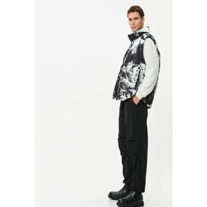 Koton Men's Black Patterned Vest