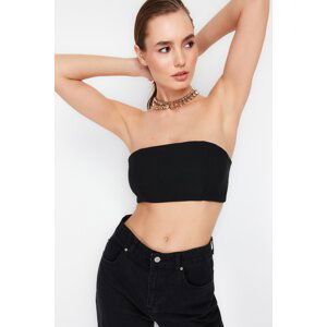 Trendyol Black Crop Bustier with Gips