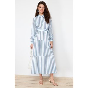 Trendyol Blue Striped Woven Dress
