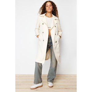 Trendyol Stone Regular Belt Midi Trench Coat