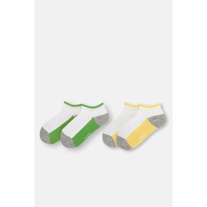 Dagi 2 Pack Boy Green Color Block Socks