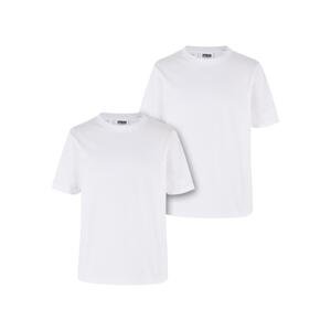 Boys' Organic Basic T-Shirt - 2pcs - White+White