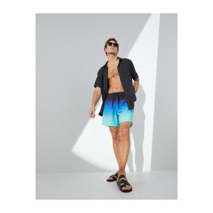 Koton Marine Shorts with Laced Waist Color Block With Pocket