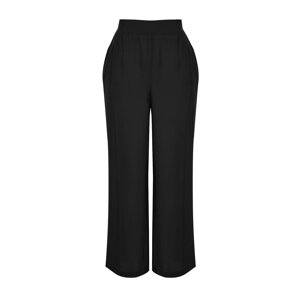 Trendyol Curve Black Wideleg Woven Trousers