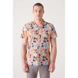 Avva Men's Multicolour (MIXED COLOR) Printed Short Sleeve Cotton Shirt
