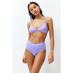 Trendyol Lilac High Waist Hipster Bikini Bottom