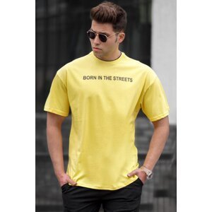 Madmext Men's Yellow T-Shirt 5219