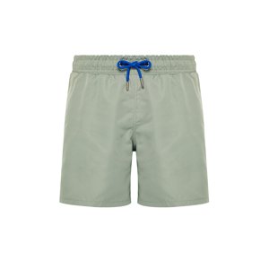 Trendyol Light Khaki Basic Standard Size Swim Shorts