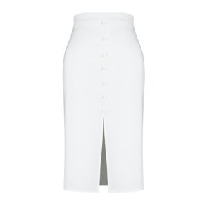 Trendyol Curve White High Waist Woven Bridal Pencil Skirt