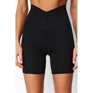 Trendyol Black 2nd Layer Tummy Extra Firming Knitted Sports Shorts Tights