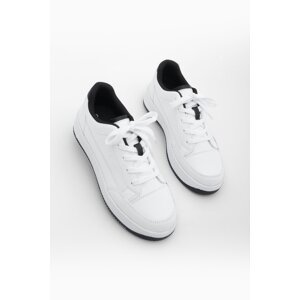 Marjin Women's Sneaker Laced Sneakers Arye White