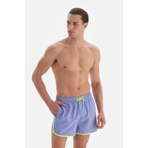 Dagi Lilac Piping Mini Shorts