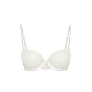 Trendyol Bridal White Lace Accessory Detail Covered Knitted Bra