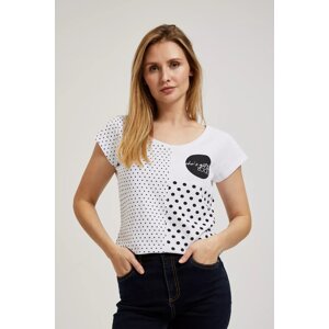 Women's T-shirt with polka dots MOODO