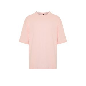 Trendyol Powder Oversize/Wide Cut Basic 100% Cotton T-Shirt