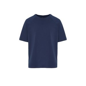 Trendyol Indigo Relaxed Basic 100% Cotton T-Shirt