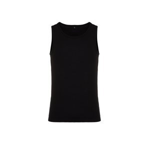 Trendyol Black Slim/Slim Ribbed Basic Sleeveless T-Shirt/Athlete