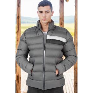 M8650 DEWBERRY MEN'S PUFFER COAT-LIGHT ANTHRACITE